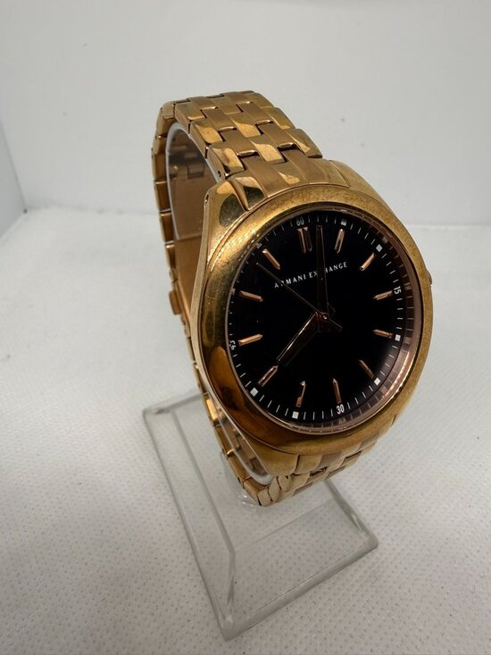 Armani Exchange AX5514 Women\'s Rose Gold-Tone Stainless Steel Blue Dial Watch main image 5